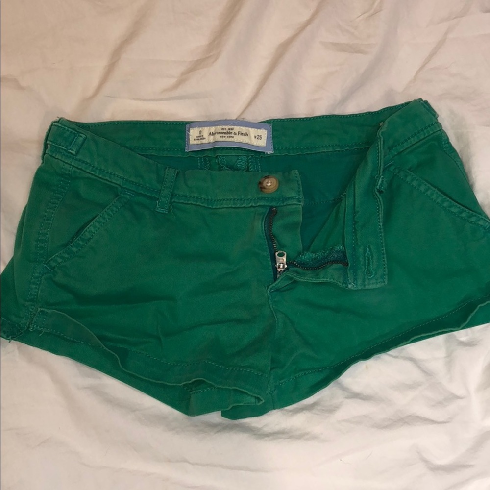 Green Abercrombie and Fitch shorts